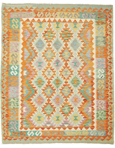 Kilim 157x196 Cm Kilim, Afghanistan, Hand-carded Wool