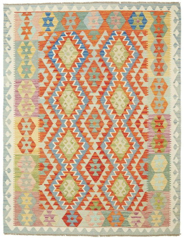 Kilim 154x197 Cm Kilim, Afghanistan, Hand-carded Wool (warp: