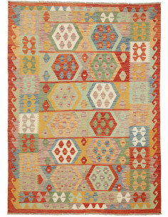 Kilim 148x201 Cm Kilim, Afghanistan, Hand-carded Wool (warp: