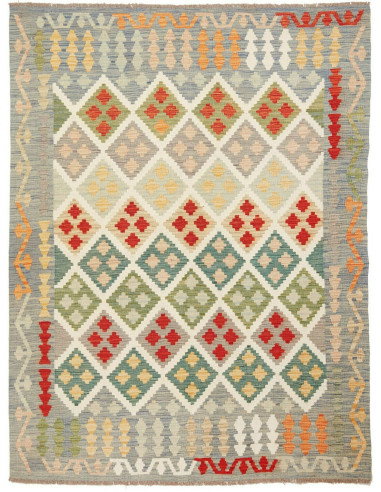 Kilim 150x200 Cm Kilim, Afghanistan, Hand-carded Wool (warp:
