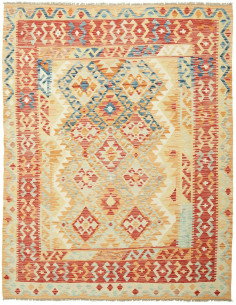 Kilim 156x198 Cm Kilim, Afghanistan, Lana Cardata A Mano