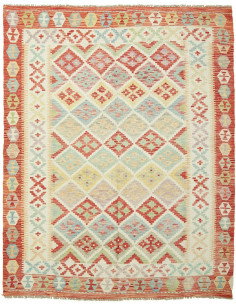 Kilim 157x195 Cm Afghan Kilim. Hand-carded Wool (cotton