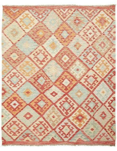 Kilim 160x194 Cm Kilim Afghanistan Hand-carded Wool Cotton