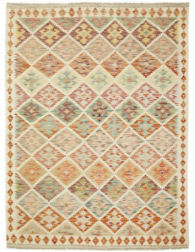 Kilim 148x196 Cm Kilim Afghanistan Hand-carded Wool Cotton