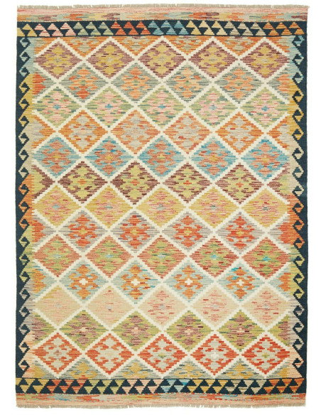 Kilim 146x202 Cm Kilim Afghanistan Lana Cardata A Mano