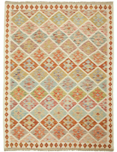 Kilim 150x198 Cm Kilim, Afghanistan, Lana Cardata A Mano,