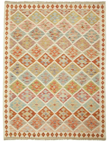 Kilim 150x198 Cm Kilim, Afghanistan, Hand-carded Wool,