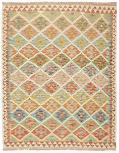 Kilim 153x199 Cm Kilim, Afghanistan, Hand-carded Wool (warp:
