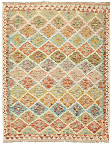 Kilim 153x199 Cm Kilim, Afghanistan, Lana Cardata A Mano