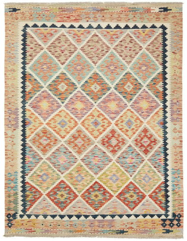 Kilim 148x215 Cm Kilim, Afghanistan, Lana Cardata A Mano