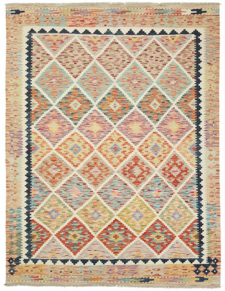 Kilim 148x215 Cm Kilim, Afghanistan, Hand-carded Wool (warp: