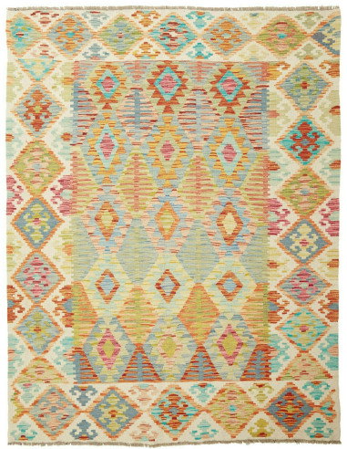 Kilim 160x207 Cm Kilim Afghanistan Lana Cardata A Mano