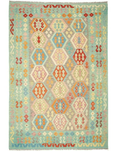 Kilim 200x300 Cm Kilim, Afghanistan, Lana Cardata A Mano