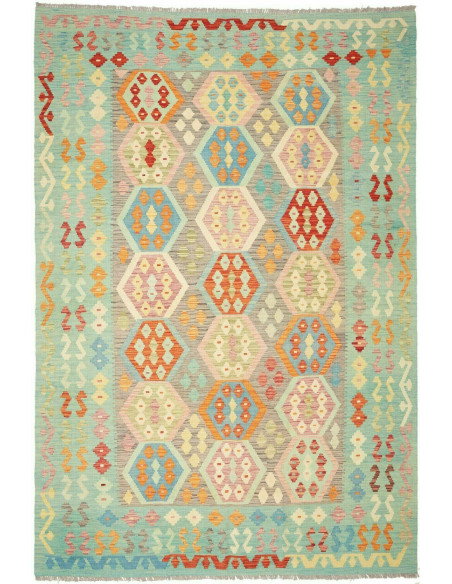 Kilim 200x300 Cm Kilim, Afghanistan, Lana Cardata A Mano
