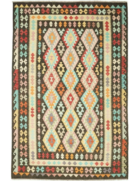 Kilim 194x294 Cm Kilim Afghanistan Lana Cardata A Mano