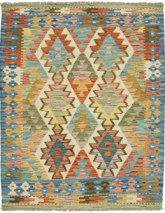Kilim 104x134 Cm Kilim Afghanistan Hand-carded Wool With