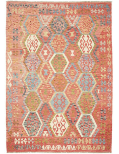 Kilim 207x295 Cm Kilim, Afghanistan, Hand-carded Wool (warp: