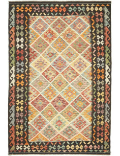 Kilim 196x297 Cm Kilim Afghanistan. Material: Hand-carded