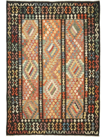 Kilim 203x297 Cm Kilim Afghanistan Hand-carded Wool