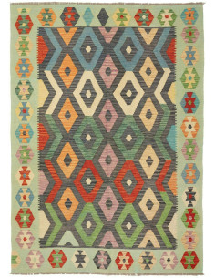 Kilim 170x244 Cm Kilim Afghanistan, Hand-carded Wool (cotton