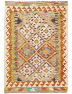 Kilim 102x142 Cm Kilim, Afghanistan, Lana Cardata A Mano,