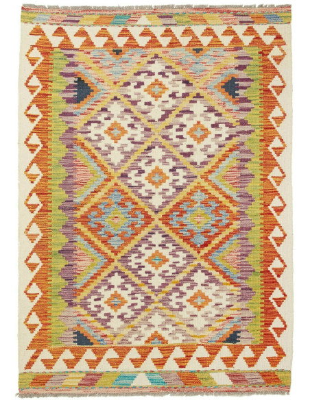 Kilim 102x142 Cm Kilim, Afghanistan, Hand-carded Wool, 0.3