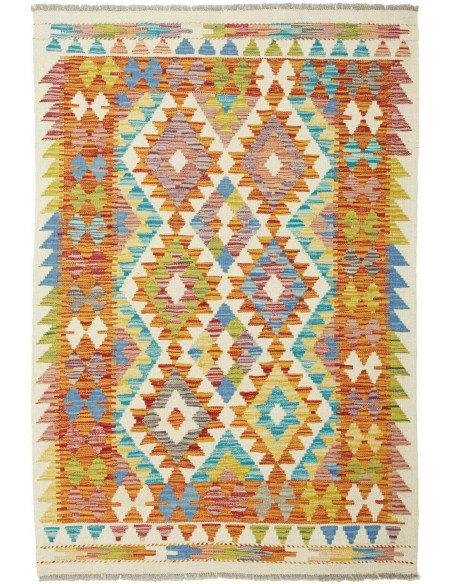 Kilim 101x149 Cm Kilim Afghanistan Lana Cardata A Mano