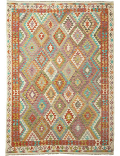 Kilim 204x290 Cm Kilim Afghanistan Lana Cardata A Mano