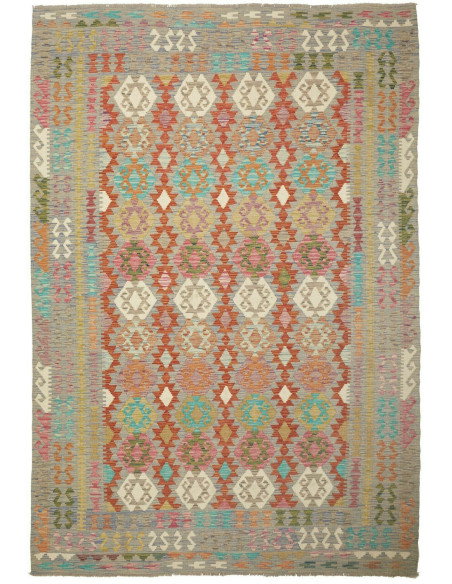 Kilim 203x295 Cm Kilim, Afghanistan, Hand-carded Wool (warp: