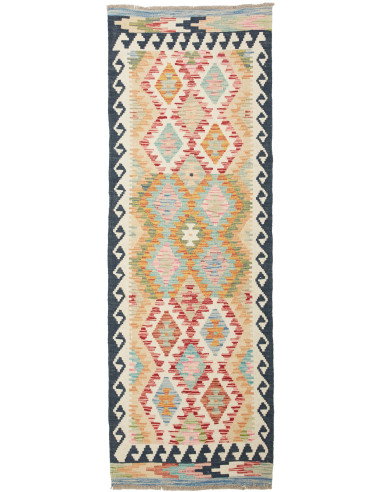 Kilim 65x194 Cm Kilim, Afghanistan, Hand-carded Wool (pile),