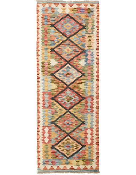 Kilim 66x185 Cm Kilim Afghanistan Hand-carded Wool