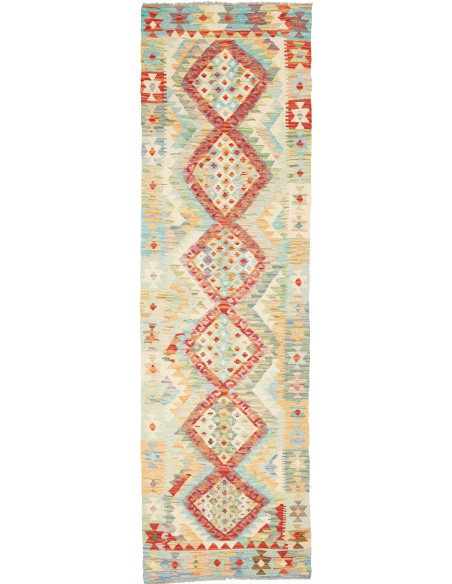 Kilim 83x289 Cm Kilim Afghanistan Hand-carded Wool (cotton