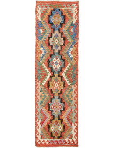 Kilim 73x245 Cm Kilim, Afghanistan, Lana Cardata A Mano,