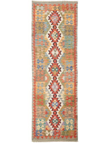 Kilim 77x239 Cm Kilim Afghanistan Lana Cardata A Mano Cotone