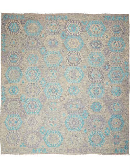 Kilim 262x290 Cm Kilim, Afghanistan, Lana Cardata A Mano