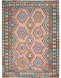 Kilim 206x278 Cm Kilim Afghanistan Lana Cardata A Mano