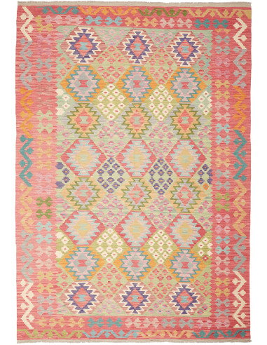 Kilim 205x293 Cm Kilim Afghanistan, Hand-carded Wool And