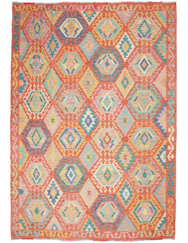 Kilim 208x297 Cm Kilim, Afghanistan, Lana Cardata A Mano