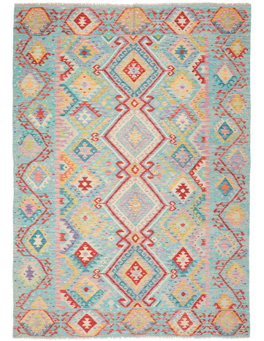Kilim 205x290 Cm Kilim Afghanistan Hand-carded Wool (cotton