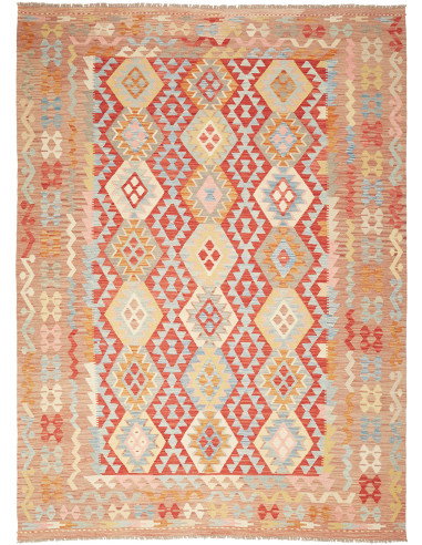 Kilim 212x285 Cm Kilim, Afghanistan, Lana Cardata A Mano