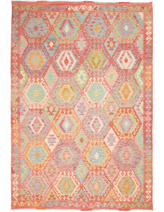 Kilim 201x287 Cm Kilim, Afghanistan, Hand-carded Wool (warp: