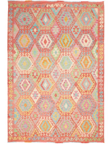 Kilim 201x287 Cm Kilim, Afghanistan, Hand-carded Wool (warp: