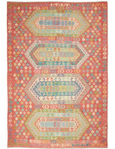 Kilim 208x301 Cm Kilim, Afghanistan, Lana Cardata A Mano