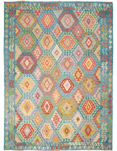 Kilim 213x293 Cm Kilim Afghanistan, Lana Cardata A Mano
