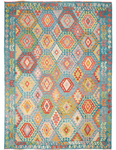 Kilim 213x293 Cm Kilim Afghanistan, Lana Cardata A Mano