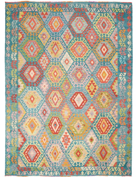 Kilim 213x293 Cm Kilim Afghanistan, Lana Cardata A Mano
