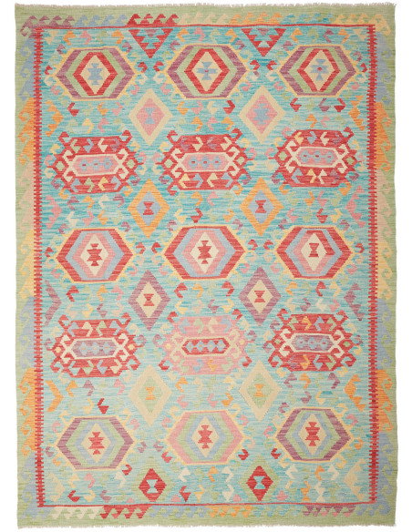 Kilim 205x282 Cm Kilim, Afghanistan. Hand-carded Wool,