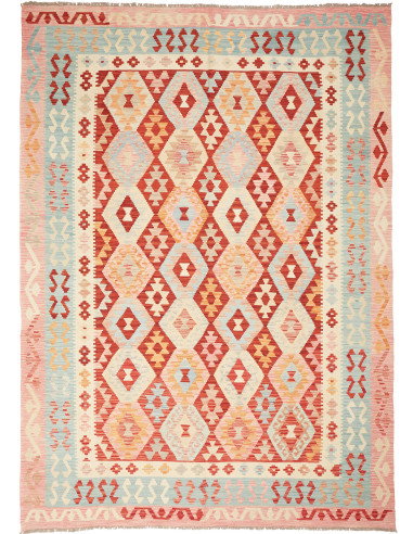 Kilim 208x288 Cm Kilim Afghanistan Lana Cardata A Mano