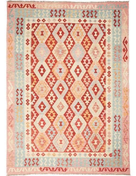 Kilim 208x288 Cm Kilim Afghanistan Hand-carded Wool Cotton