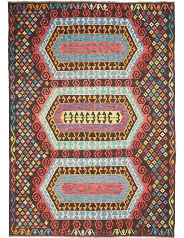 Kilim 206x289 Cm Kilim, Afghanistan, Hand-carded Wool (warp: